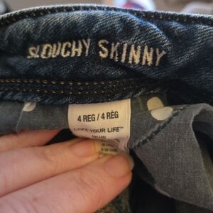 American Eagle Outfitters Slouchy Skinny Jeans - Blue Womens Size 4 Regular